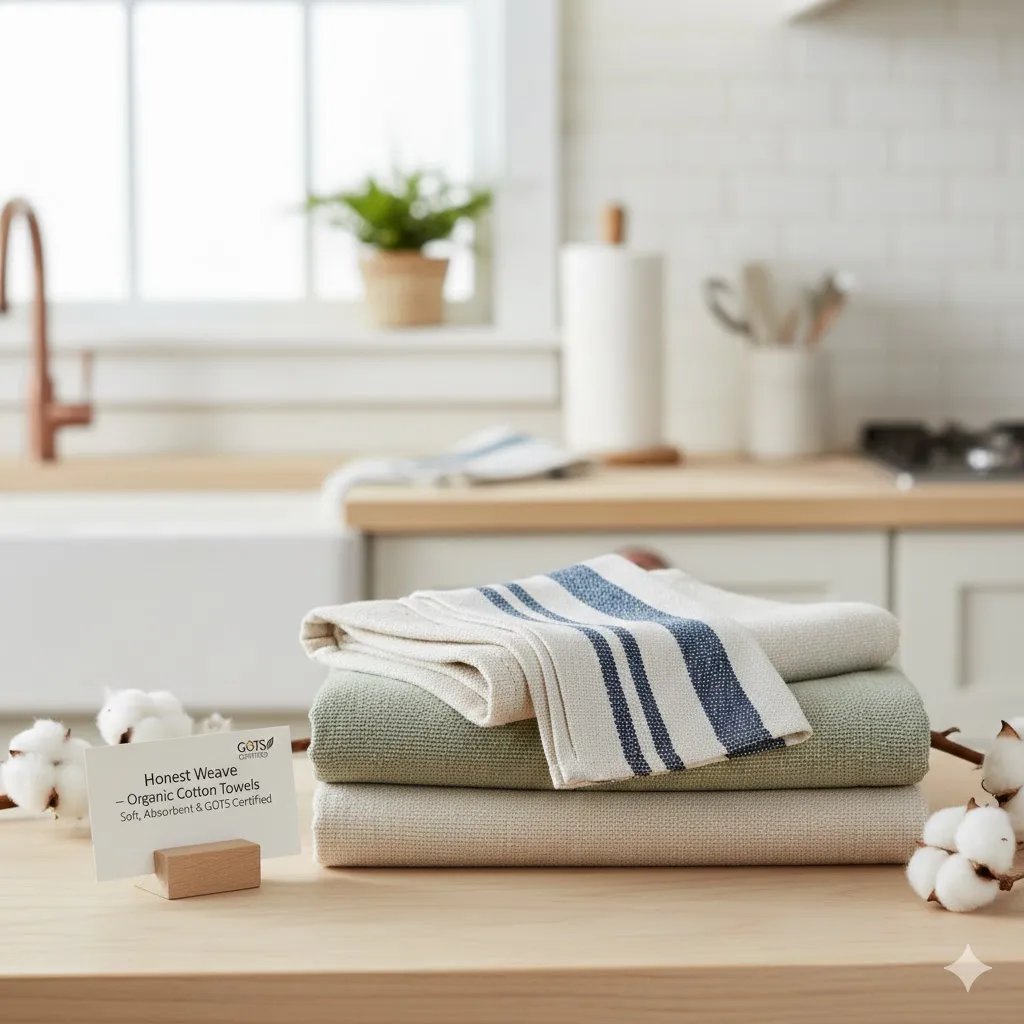 Honest Weave – Organic Cotton Kitchen Towels