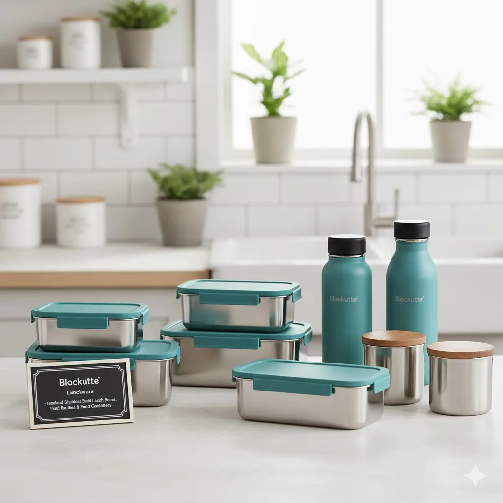 Blockutte Lunchware – Insulated, Stainless Steel Lunch Boxes, Water Bottles and Food Canisters