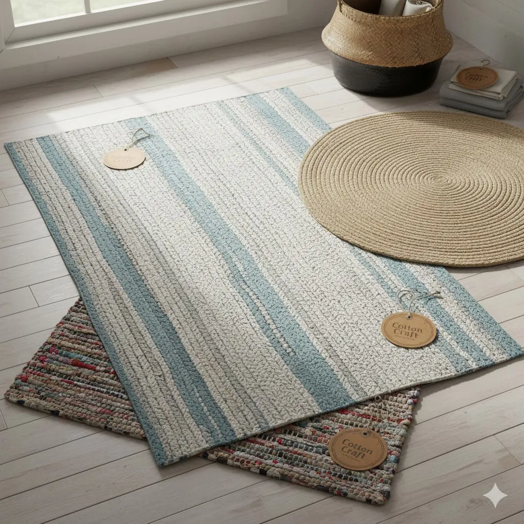 Cotton Craft – Handwoven Rugs from Natural & Recycled Materials