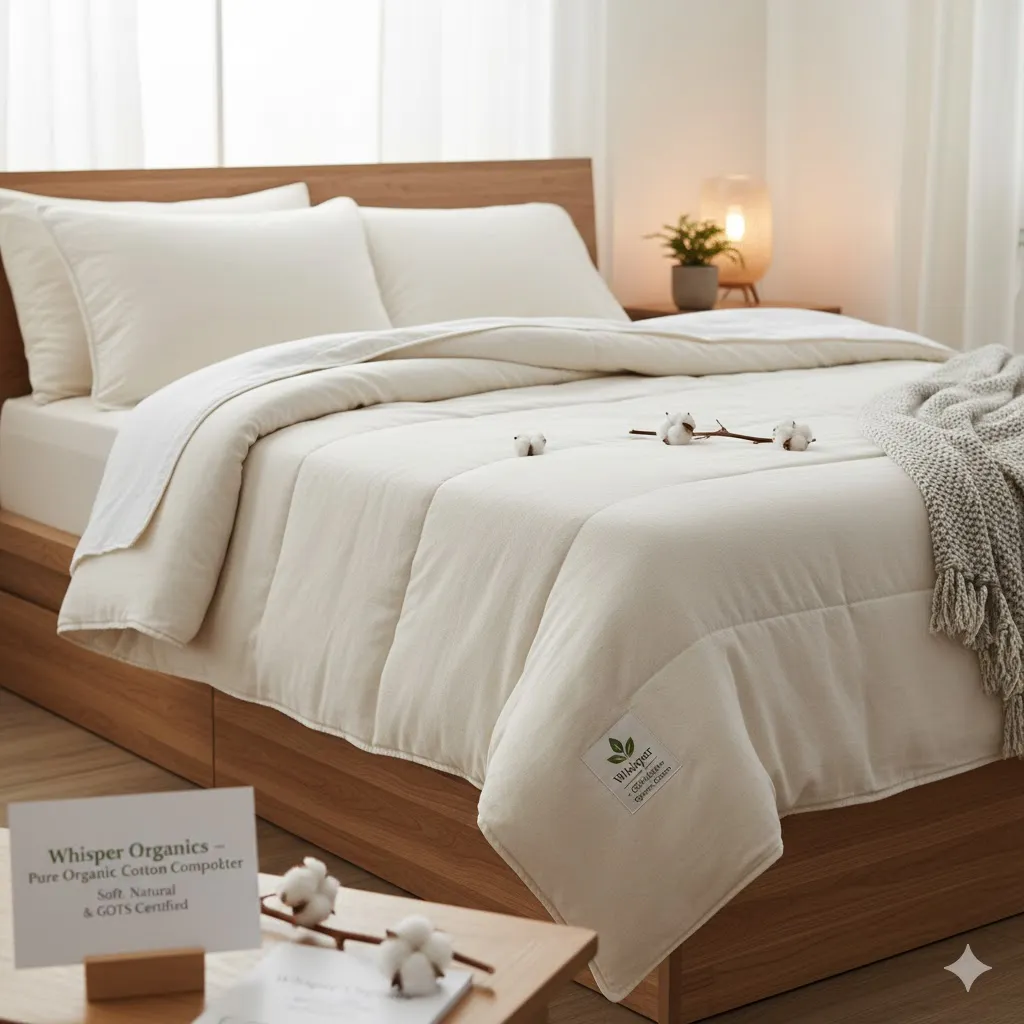 Whisper Organics – Pure Organic Cotton Comforter
