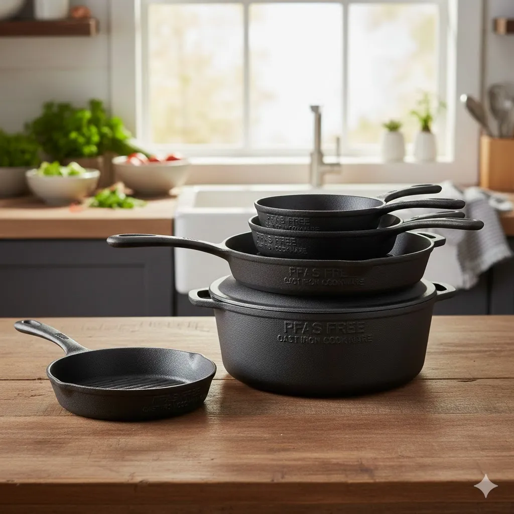 PFAS Free Cast Iron Cookware