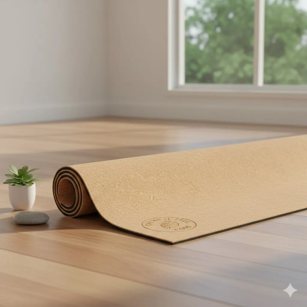 Chemical-Free Cork Yoga Mat