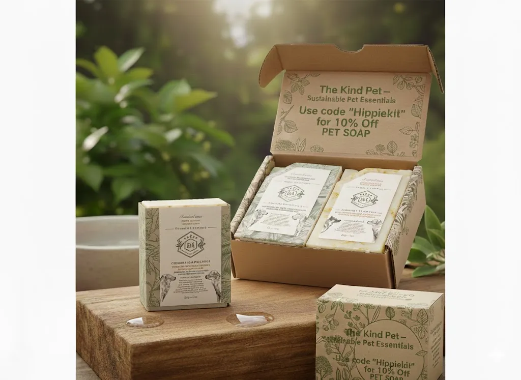 Plant-Based Bar Soap for Pets, No Micro-plastics!