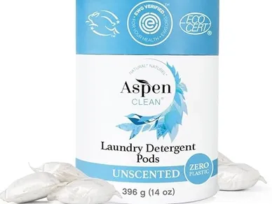 Plant-Based Laundry Pods in Cardboard Packaging, No Chemicals