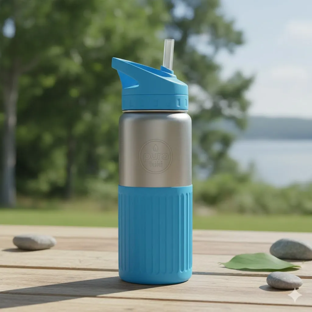 Pura Kiki Sport Bottle – 100% Plastic-Free Hydration