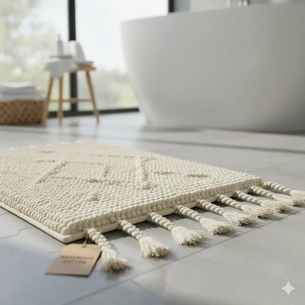 HANDMADE COTTON BATH RUGS