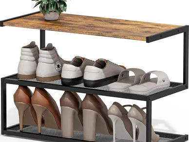 Shoe Racks and Benches made from Bamboo and PIne