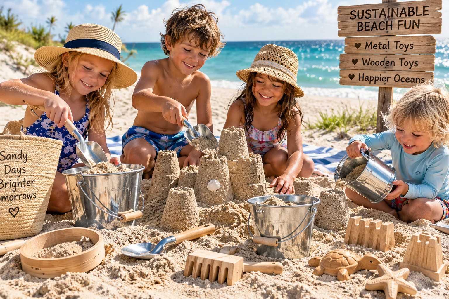 Kodo Kids Metal Sand Pail